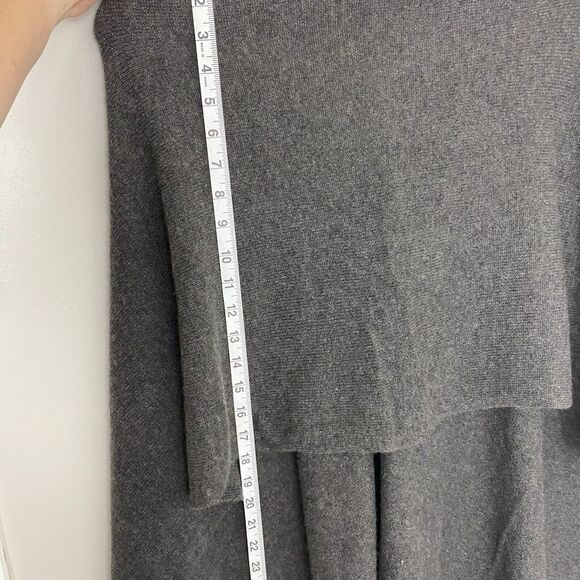 CLAUDIA NICHOLE Womens Cashmere Gray‎ Sweater Cowl VNeck Topper Shawl One Size - Picture 8 of 9